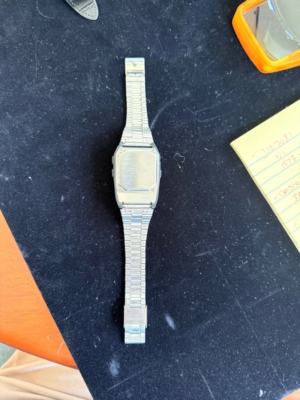 Casio Data Bank 150 Digital Calculator Watch in Black and Blue Accents - Picture 6 of 6